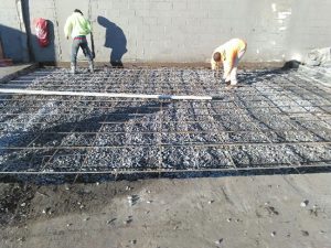 Concrete Pad with Rebar Matte - 20x26x6